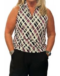 Lulu-B - Beachtime Sleeveless Zip Top - Lyst