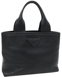 Prada - Cabas Leather Tote Bag (pre-owned) - Lyst