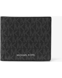 Michael Kors - Hudson Signature Logo Billfold Wallet - Lyst