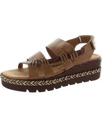 Jambu - Strappy Leather Wedge Sandals - Lyst