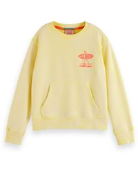 Scotch & Soda - Girls Garment Dyed Poster Print Sweatshirt - Lyst