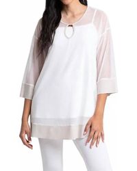 Sympli - Mesh Keyhole Tunic - Lyst