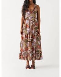Dex - Paisley Tiered Dress - Lyst