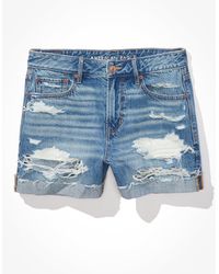 American Eagle Outfitters - Ae Low-rise Denim Tomgirl Short - Lyst