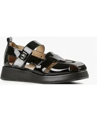 All Black - Patty Lock Flats - Lyst