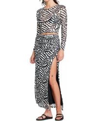 Self Contrast - Bay Ruched Midi Skirt - Lyst