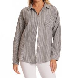 Mod-o-doc - Long Sleeve Oversize Mix Media Shirt - Lyst
