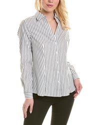 Jones New York - Stripe Easy Care Shirt - Lyst