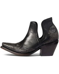 Ariat - Dixon Studded Wingtip Western Bootie - Lyst