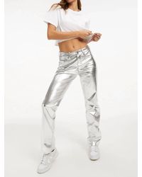 GOOD AMERICAN - Good Icon Metallic Faux Leather Pants - Lyst