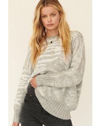 TRUEDAMES - A Zebra Print Pullover Sweater - Lyst