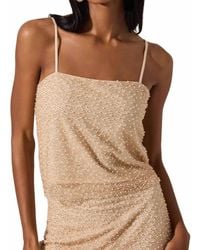 Astr - Messina Pearl Embellished Top - Lyst