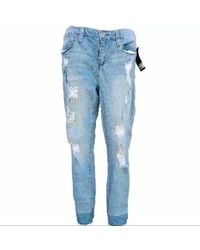 Seven7 - Skinny Easy Fit Distressed Jean - Lyst