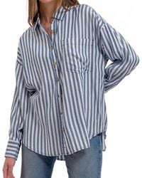 Blu Pepper - Jemma Long Sleeve Button Front Shirt - Lyst