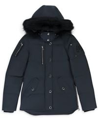 Moose Knuckles - 3Q Jacket Lds Granite W/Blk Puffer Jacket - Lyst