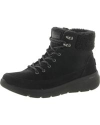 Skechers - Glacial Ultra - Wood Suede Faux Fur Lined Winter & Snow Boots - Lyst