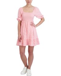 BCBGeneration - Puff Sleeve Short Mini Dress - Lyst