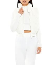Forever 21 - Faux Shearling Zip-Up Vest - Lyst