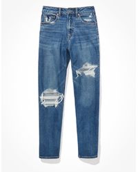 American Eagle Outfitters - Ae Stretch Mom Straight Jean - Lyst