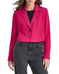 DKNY - Cropped Two-Button Blazer - Lyst