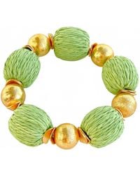 Gaby & Grace - Raffia Bracelet - Lyst