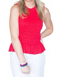 Anniewear - All American Flare Sleeveless Peplum Top - Lyst