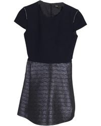Maje - Mini Two-Tone Short Sleeve Dress - Lyst