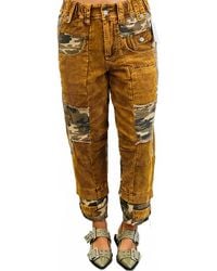 Oli & Hali - Washed Camouflage Corduroy Pants - Lyst