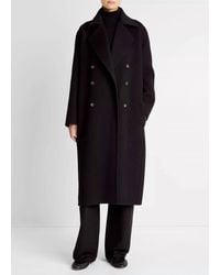 Vince - Wool-Blend Double-Breasted Long Coat - Lyst