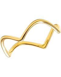 MAX + STONE - Solid 10K Stackable Wavy Ring - Lyst