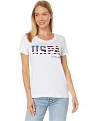 U.S. POLO ASSN. - U. S. Polo Assn. T-Shirt Xl Sequins Flag Round Neck Pullover Jdm305 - Lyst