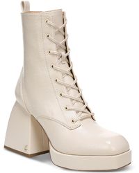 Circus by Sam Edelman - Karter Faux Leather Lace-up Ankle Boots - Lyst