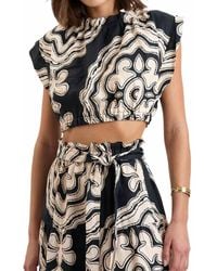 lemlem - Muna Ruched Crop Top - Lyst