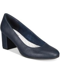 Easy Street - Proper Pumps Round Toe Block Heel Slip-On Zpo3928 - Lyst