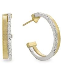 Marco Bicego - Masai 18k Two-tone 0.20 Ct. Tw. Diamond Earrings - Lyst