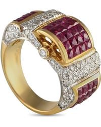 LB Exclusive - 18K 1.40Ct Diamond And Ruby Ring Mf09-052825 - Lyst