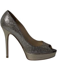 Jimmy Choo - Dahlia Platform Peep Toe Pumps - Lyst