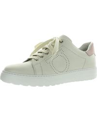 Ferragamo - Pierre Faux Leather Low Top Casual And Fashion Sneakers - Lyst