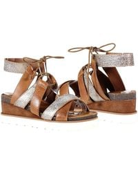 Diba True - Gitty Yup Sandals Leather Lace Up Wedge Heel Ver074 - Lyst