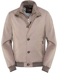 Moorer - Double Collar Technical Bomber Jacket With Detachable Inner - Lyst