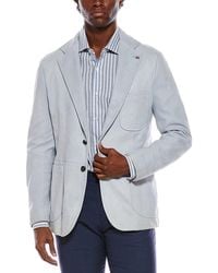 Isaia - Suede Leather Blazer - Lyst