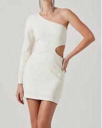 Astr - Lavinia Cutout One Shoulder Mini Dress - Lyst