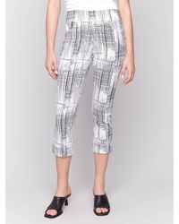 Charlie b - Geo Printed Pull On Capri Pant - Lyst