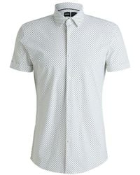BOSS - Slim-Fit Shirt - Lyst