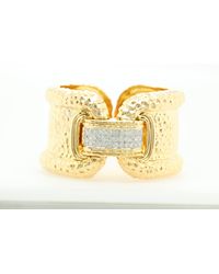 Diana M. Jewels - 18 Kt Yellow Gold Fashion Bangle - Lyst