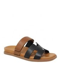 DJANGO & JULIETTE - Nodette Flat Leather Sandal - Lyst