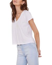 Bella Dahl - Short Sleeve Raglan V-Tee - Lyst