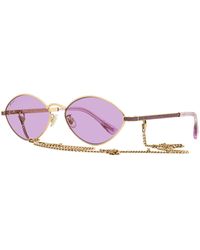 Jimmy Choo - Chain Sunglasses Sonny/s Gold/violet 58mm - Lyst