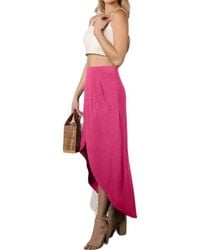 Ninexis - Hi-Low Open Front Maxi Skirt - Lyst