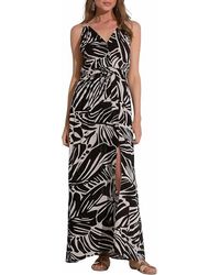 Elan - Kauai Print Maxi Dress - Lyst